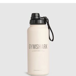 NEW Gymshark Metal Insulated Water Bottle- Oat White